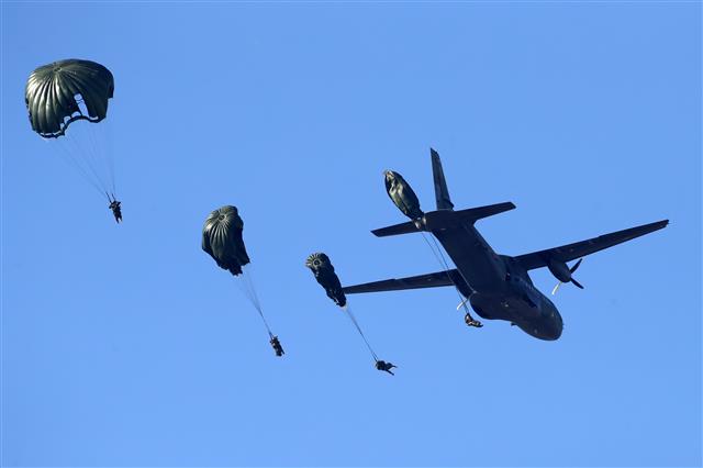 2019호국합동상륙훈련 공중 침투