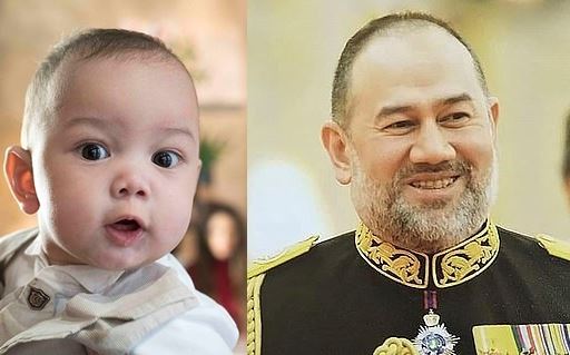 옥사나 보예보디나가 최근 SNS에 올린 아기 사진(왼쪽)과 무하맛 5세 모습.  보예보디나 인스타그램 캡처