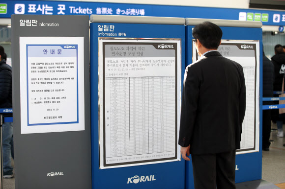 철도노조 무기한 총파업 시작