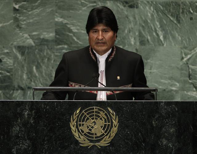 에보 모랄레스 전 볼리비아 대통령 AP 연합뉴스