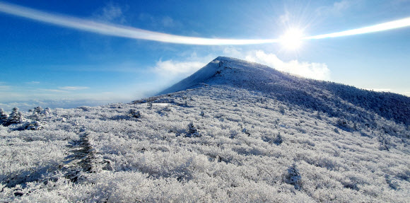 26일 강원 속초시 설악산국립공원 대청봉 일원에 전날 내린 눈이 쌓여 겨울 풍경을 연출하고 있다. 2019.11.26  설악산국립공원 제공