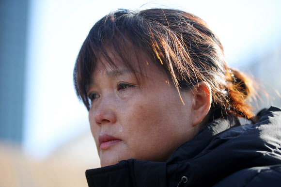 고 김용균 어머니의 눈물