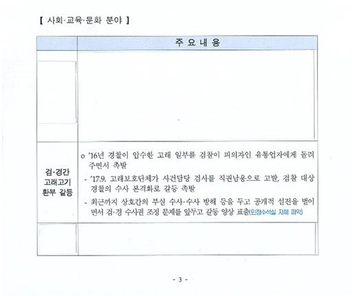 ▲ 고민정 청와대 대변인이 4일 오후 청와대 춘추관에서 ‘국정 2년차 증후군 실태점검 및 개선 방안’ 보고서를 공개하고 있다. 2019. 12.4 도준석 기자pado@seoul.co.kr