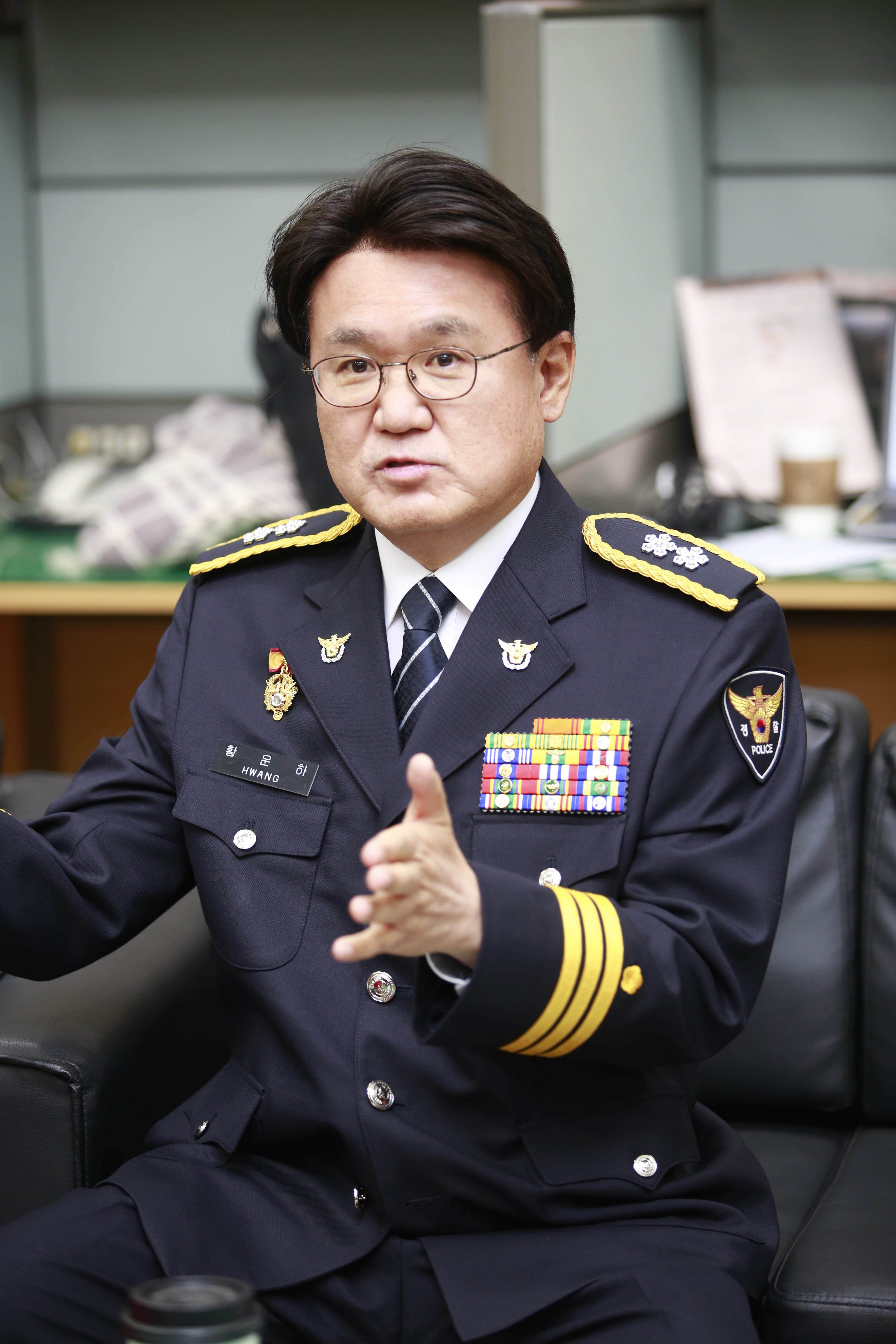 명예퇴직이 일단 막힌 황운하 대전경찰청장은 의원면직 수리를 확신하고 있다. 대전지방경찰청 제공
