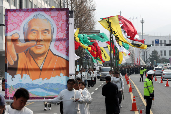 故오종렬 선생 광주 노제