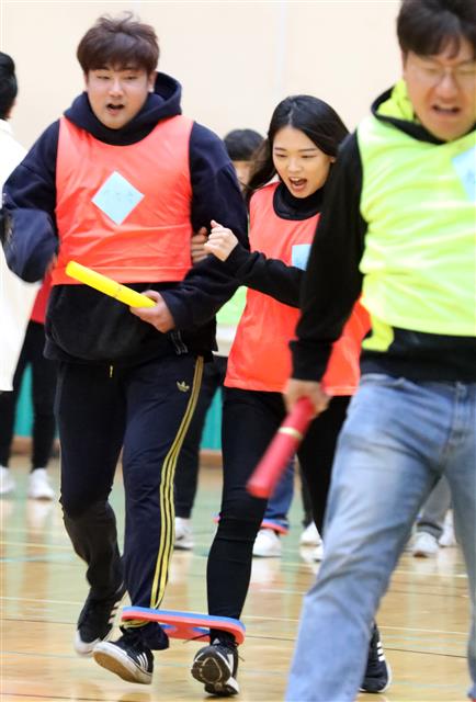 경북청년 대 난장판 2인3각 경기