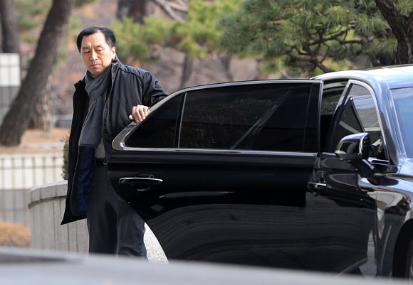 검찰 도착한 김기현 전 울산시장