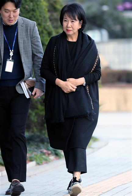 4차 공판 출석하는 손혜원 의원
