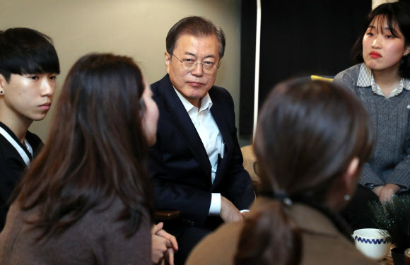 문 대통령, 직장인 애로사항 청취