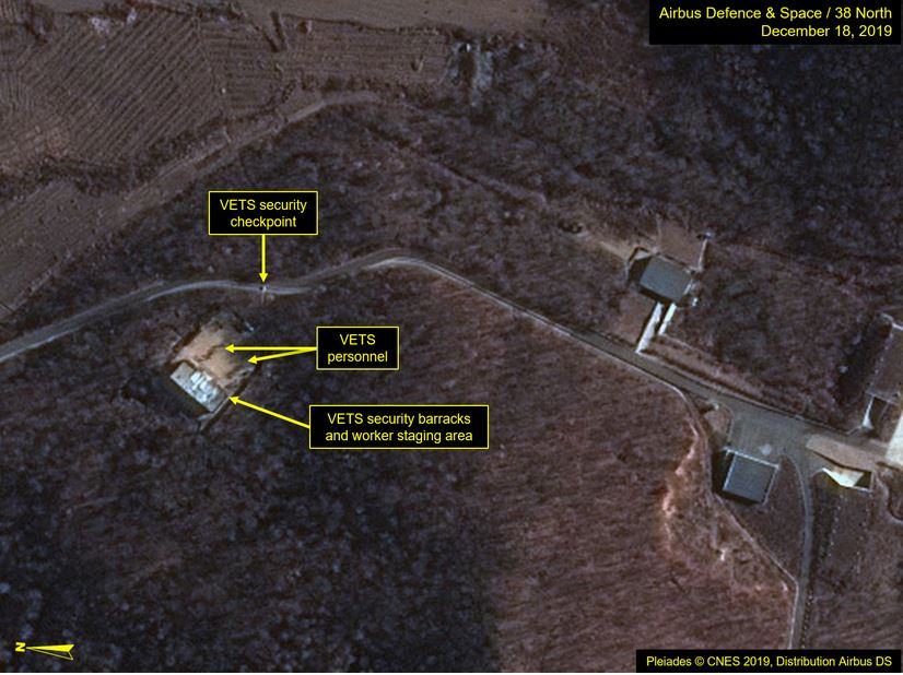 북한 서해 위성발사장의 변화 움직임. 출처:38노스