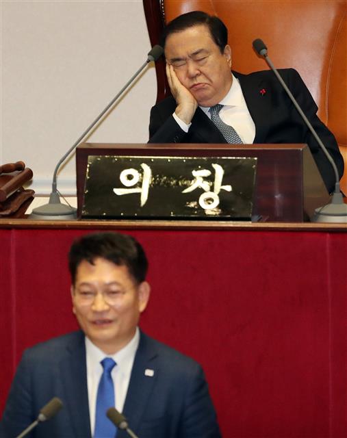 문희상 ‘피곤하네’