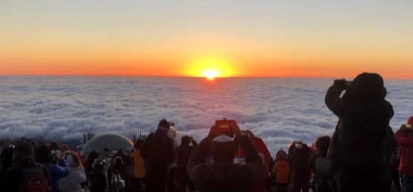 세계유산 한라산 일출