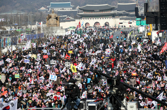 새해 첫 주말 범투본 집회