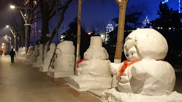 2020년 기념 ‘2천20개’ 눈사람