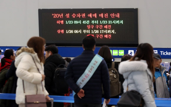 설 열차 승차권 예매 시작