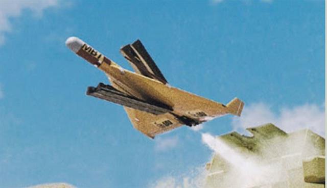 공군이 보유한 레이더 자폭공격용 무인항공기 ‘하피’. IAI 제공