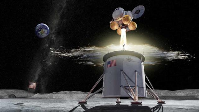 NASA는 2024년까지 인류를 다시 달에 보내겠다는 유인 달 탐사 계획 ‘아르테미스 프로그램’을 진행 중이다. 사진은 달 착륙선에서 달 표면을 달릴 로버를 분리하는 상상도.  NASA 제공