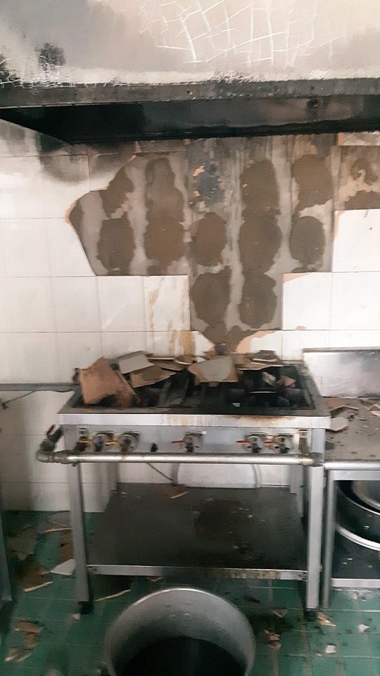 14일 오전 11시 40분쯤 화성시 조암리의 한 어린이집 1층 조리실에서 불이 나 어린이와 교사 등 69명이 대피했다. 경기소방재난본부 제공<br>