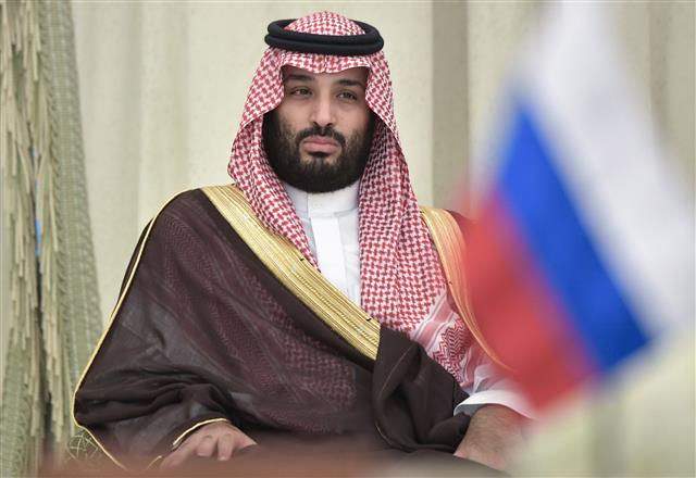 무함마드 빈 살만 사우디아라비아 왕세제. 타스 연합뉴스