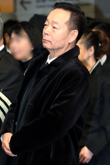 고 남보원 발인식 참석한 김학래