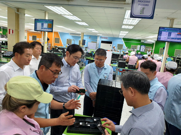 이재용 부회장, 삼성전자 브라질 공장 방문