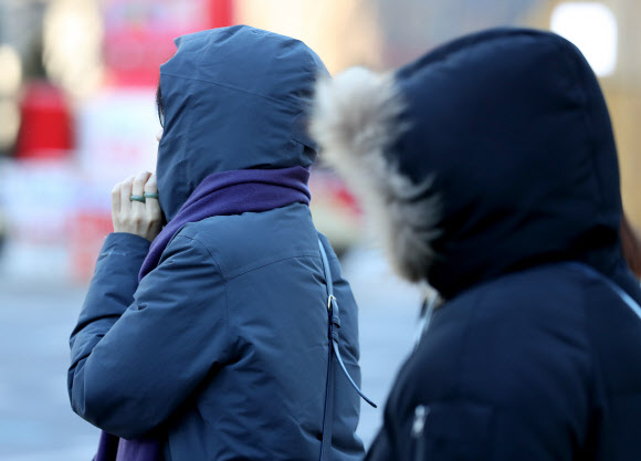 손이 시려운 날씨