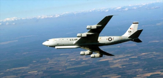 E-8C의 비행 모습.  미 공군 홈페이지=연합뉴스 자료사진