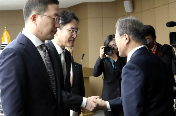 문 대통령과 이재용 부회장