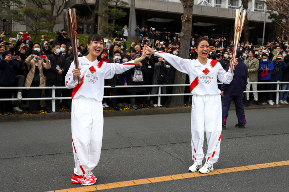 도쿄올림픽 성화 봉송 