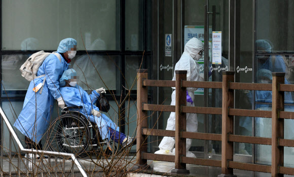 휠체어탄 대구 경증 확진자