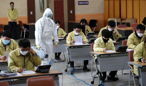 구청 코로나19 콜센터 방역