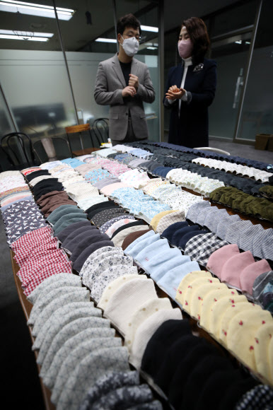 대구에 기부될 수제 마스크