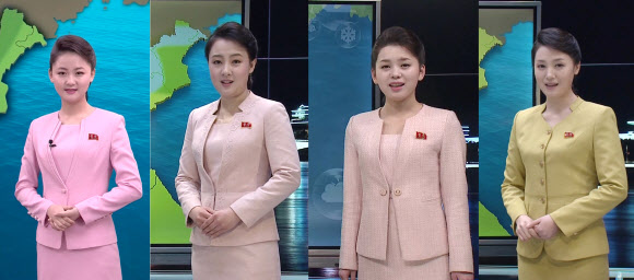 북한 TV 기상캐스터들…신인도 등장