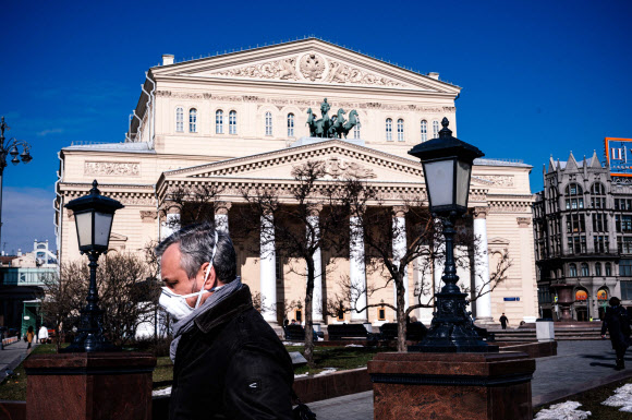 코로나19로 문 닫은 러시아 볼쇼이 극장