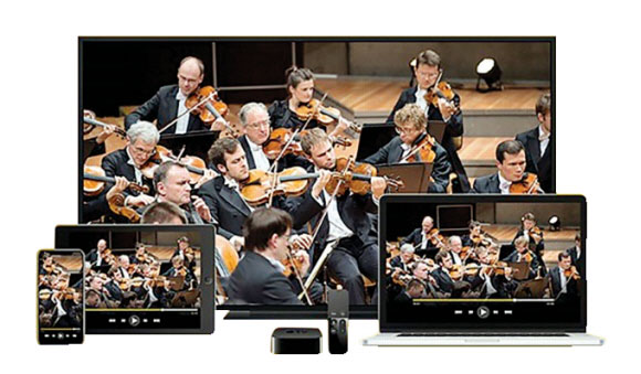 베를린 필하모닉 오케스트라는 유료 서비스인 ‘디지털 콘서트홀’을 무료로 제공하고 있다. 디지털 콘서트홀 캡처