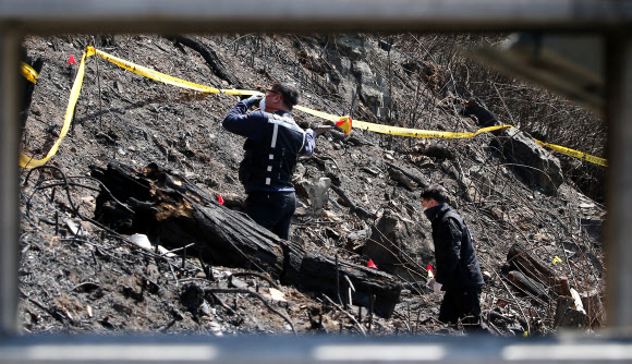 울산 산불 현장서 합동 감식