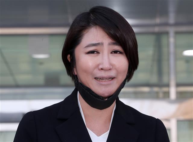 억울함 호소하는 김원성 최고위원 부인 방소정씨