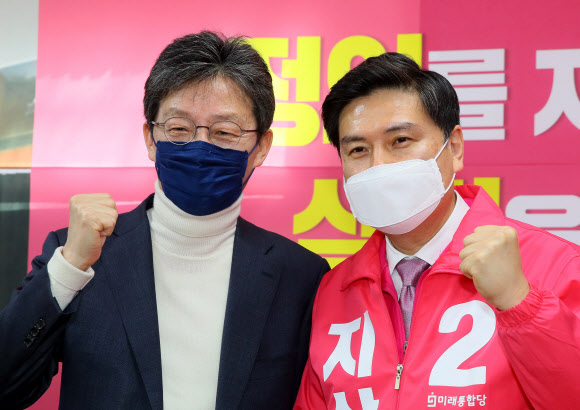 지상욱 지지 방문한 유승민