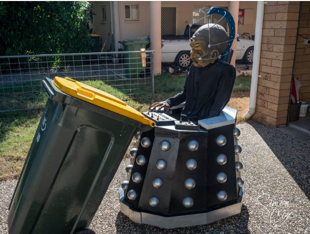 Time to take out the recycling.