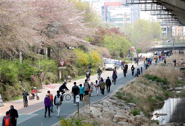 투표 후 사회적 거리두기 대신 나들이?