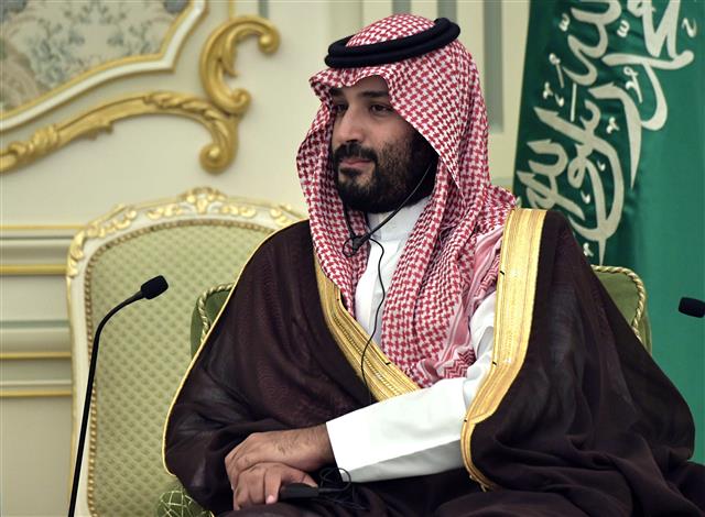 무함마드 빈 살만 사우디아라비아 왕세자. 로이터 연합뉴스