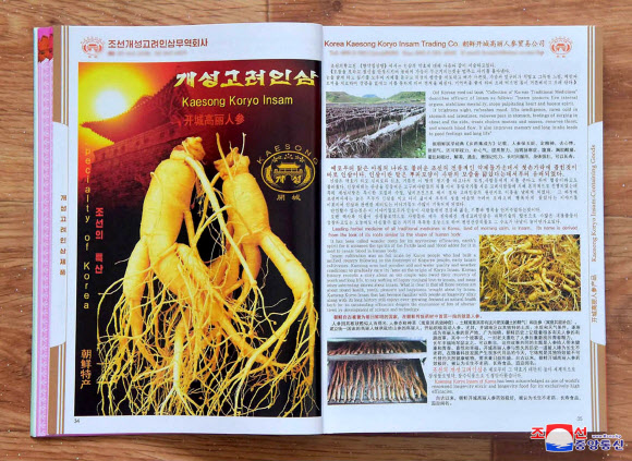 북한 조선국제무역촉진위원회에서 종류별 상품을 안내하는 카탈로그인 ‘조선상품’ 개정판을 새로 내놨다고 조선중앙통신이 22일 보도했다. 개정판에는 48개 기업체와 그 상품 관련 정보가 담겼다. 2020.4.22 평양 조선중앙통신=연합뉴스