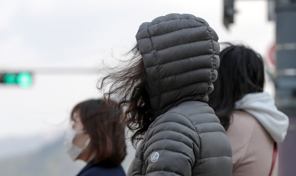 ‘바람이 차요’