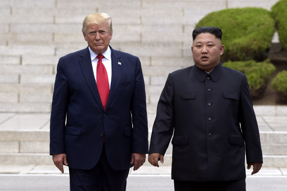트럼프 미 대통령과 김정은 북한 국무위원장-AP 연합뉴스