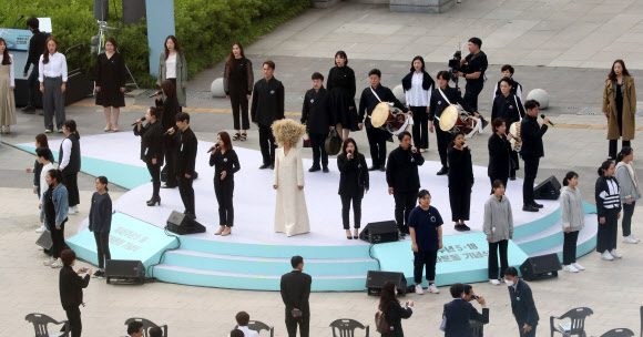 40주년 5·18 기념식 ‘리허설’