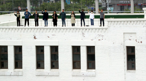 옛 전남도청 위에서