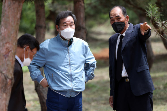 고향 영광 찾은 이낙연 전 총리