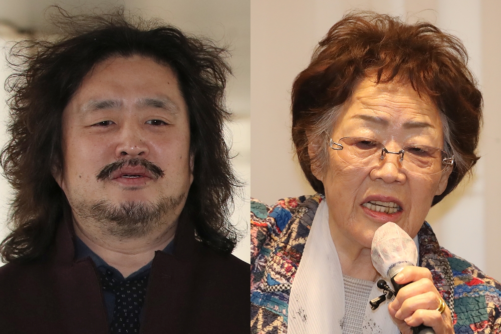 방송인 김어준씨, 일본군 위안부 피해자 이용수 할머니. <br>연합뉴스