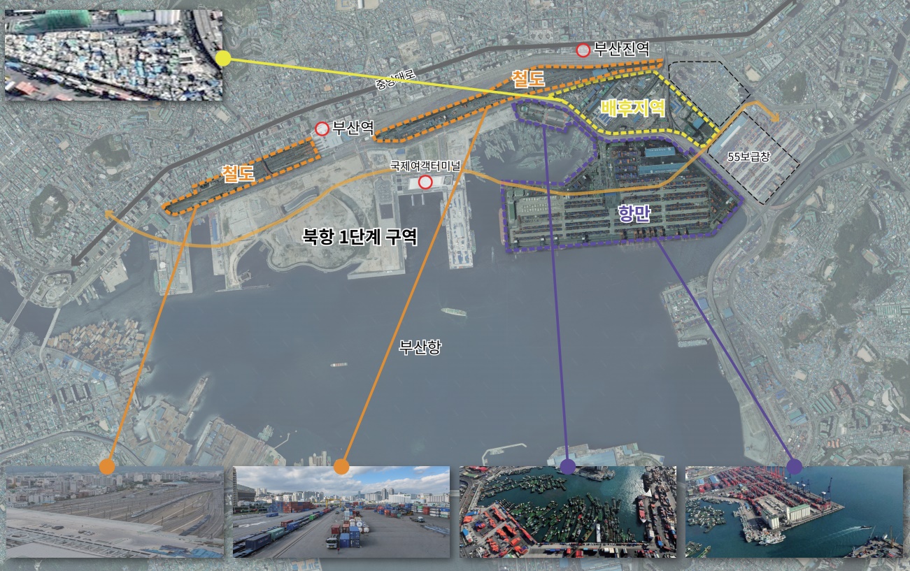 부산항 북항 재개발 2단계 사업이 본격화된다. 부산시는 부산의 100년 미래를 열어갈 부산항 북항 2단계 재개발사업 대표 시행자로 나서는 등 주도적으로 사업을 추진한다. 부산북항 현황도 <부산시 제공>  