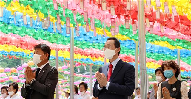 삼귀의 올리는 송하진 도지사